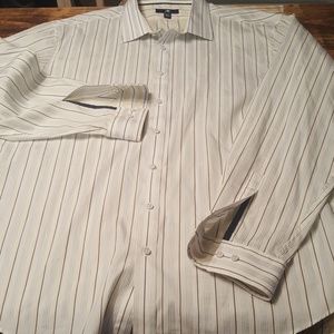 Men's dress shirt 3xlt pin stripe